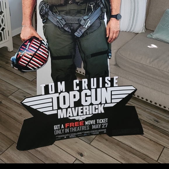 Dining Tom Cruise Top Gun Maverick Movie Cardboard Poster Standee